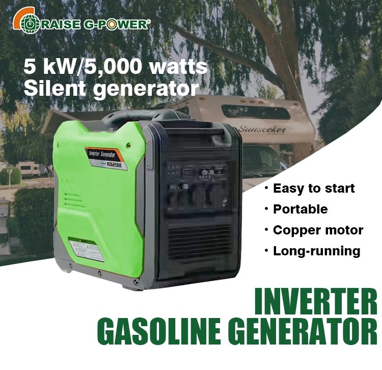 5kVA 110V 60Hz Portable Silent Inverter Gasoline Generator