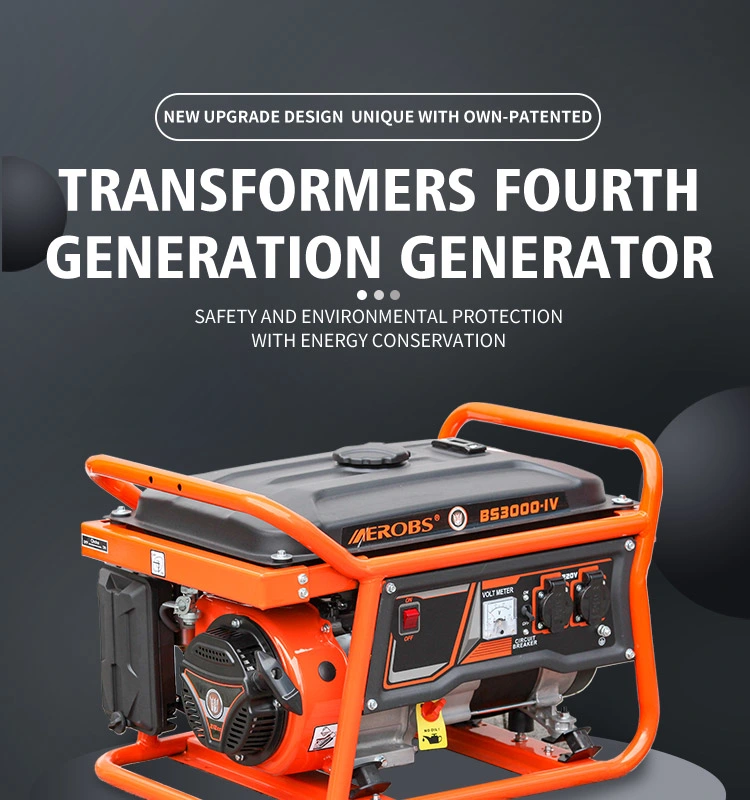Chinese Factory 5500W Portable Power Generators Price 12V DC Gasoline Generator